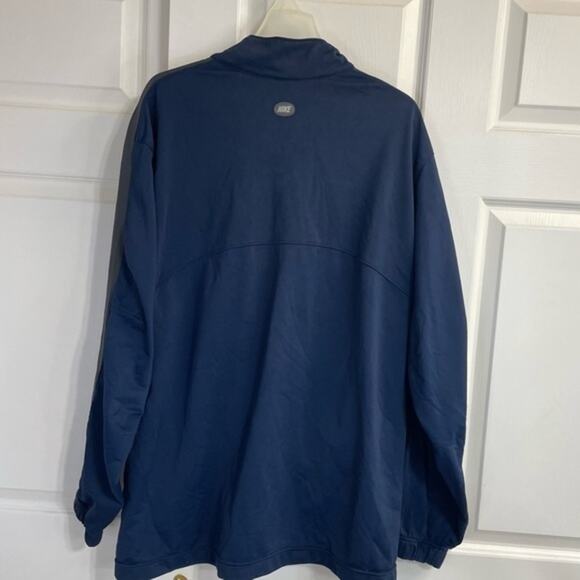 Nike Jacket Full Zip Athletic Lightweight Navy Gray Mens size XL - Picture 7 of 10
